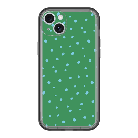 スリムプロテクションプレミアムケース［ Drawing Dot - Green ］