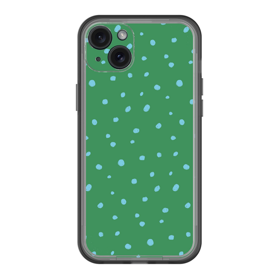 スリムプロテクションプレミアムケース［ Drawing Dot - Green ］