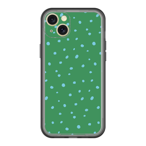 スリムプロテクションプレミアムケース［ Drawing Dot - Green ］