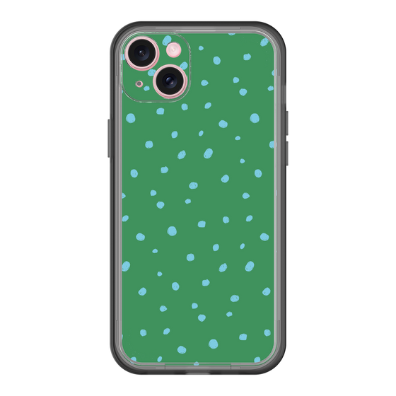 スリムプロテクションプレミアムケース［ Drawing Dot - Green ］