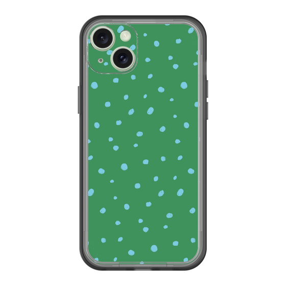 スリムプロテクションプレミアムケース［ Drawing Dot - Green ］