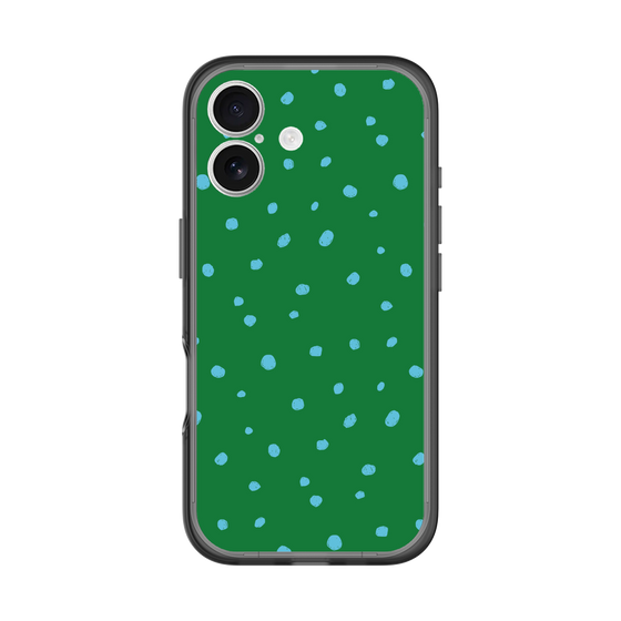 スリムプロテクションプレミアムケース［ Drawing Dot - Green ］