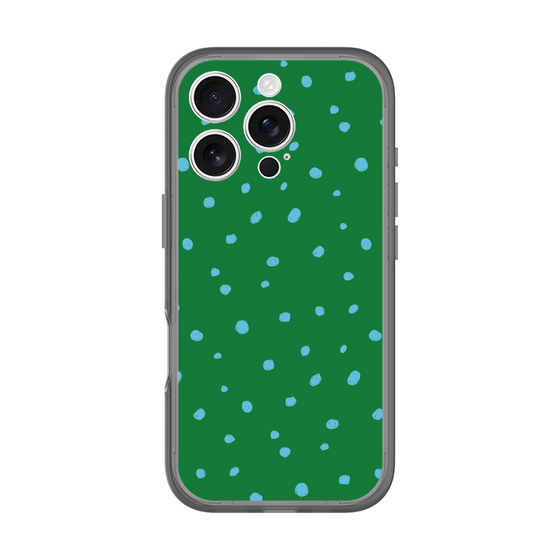 スリムプロテクションプレミアムケース［ Drawing Dot - Green ］