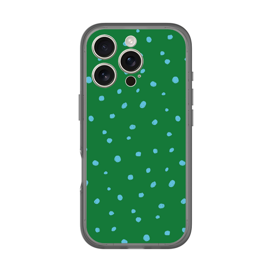 スリムプロテクションプレミアムケース［ Drawing Dot - Green ］