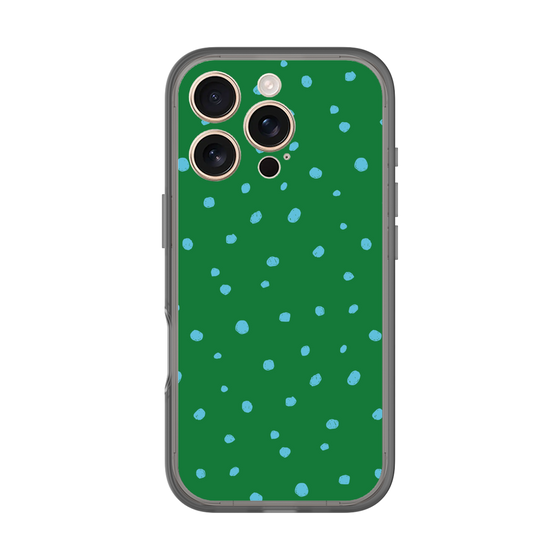 スリムプロテクションプレミアムケース［ Drawing Dot - Green ］