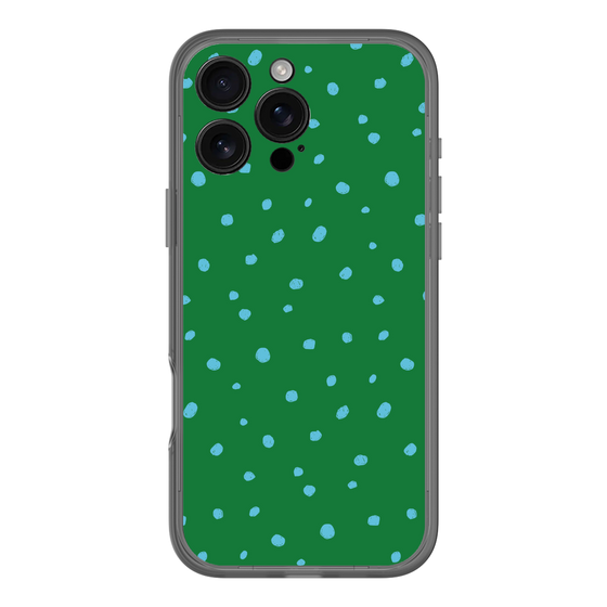 スリムプロテクションプレミアムケース［ Drawing Dot - Green ］