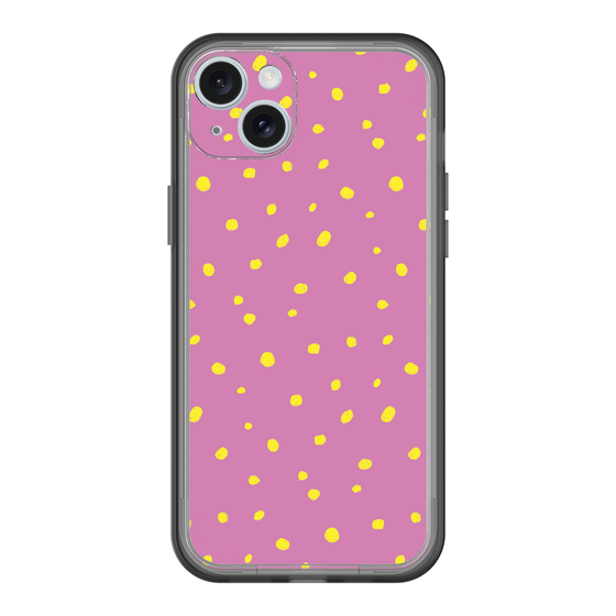 スリムプロテクションプレミアムケース［ Drawing Dot - Pink ］