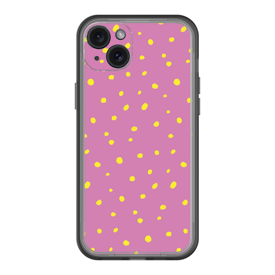 スリムプロテクションプレミアムケース［ Drawing Dot - Pink ］