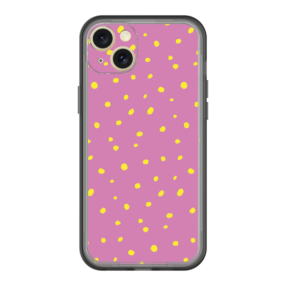 スリムプロテクションプレミアムケース［ Drawing Dot - Pink ］