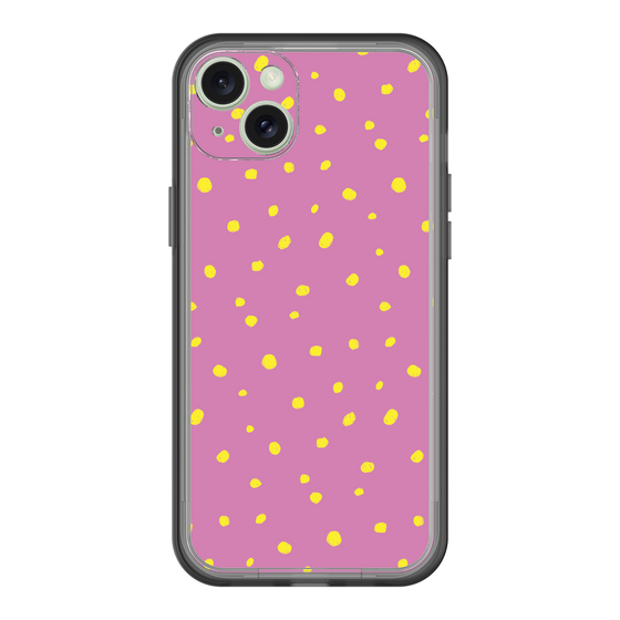 スリムプロテクションプレミアムケース［ Drawing Dot - Pink ］