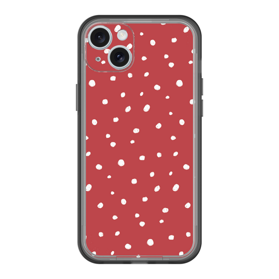 スリムプロテクションプレミアムケース［ Drawing Dot - Red ］