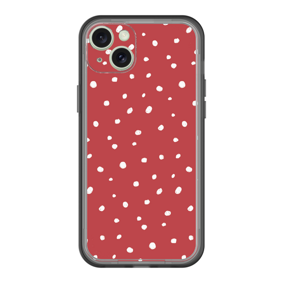 スリムプロテクションプレミアムケース［ Drawing Dot - Red ］