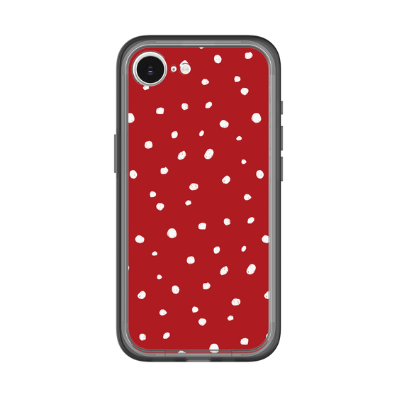 スリムプロテクションプレミアムケース［ Drawing Dot - Red ］
