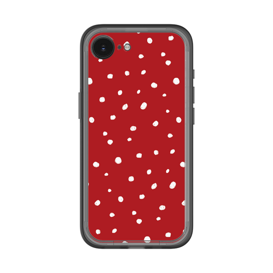 スリムプロテクションプレミアムケース［ Drawing Dot - Red ］
