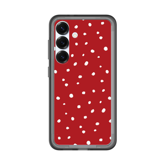 スリムプロテクションプレミアムケース［ Drawing Dot - Red ］