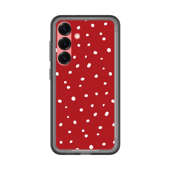 スリムプロテクションプレミアムケース［ Drawing Dot - Red ］
