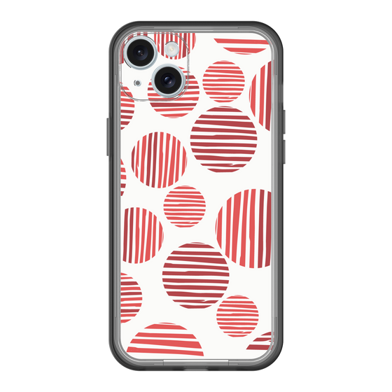 スリムプロテクションプレミアムケース［ Nordic Dot - Red ］