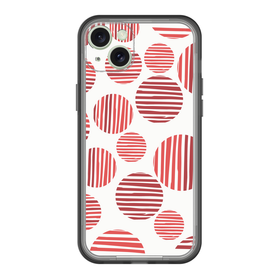 スリムプロテクションプレミアムケース［ Nordic Dot - Red ］