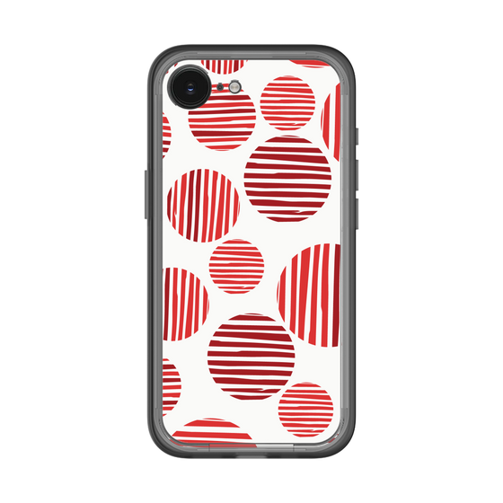 スリムプロテクションプレミアムケース［ Nordic Dot - Red ］
