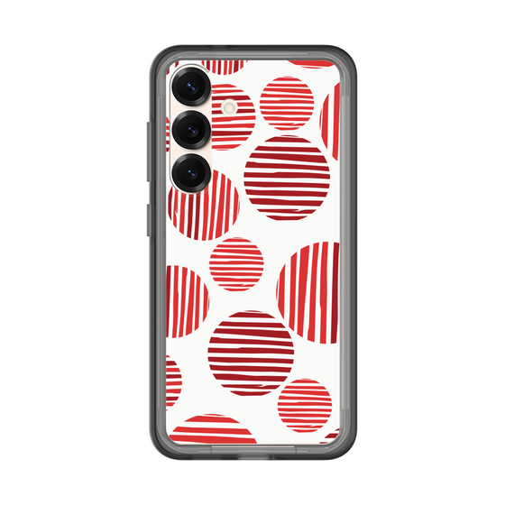 スリムプロテクションプレミアムケース［ Nordic Dot - Red ］