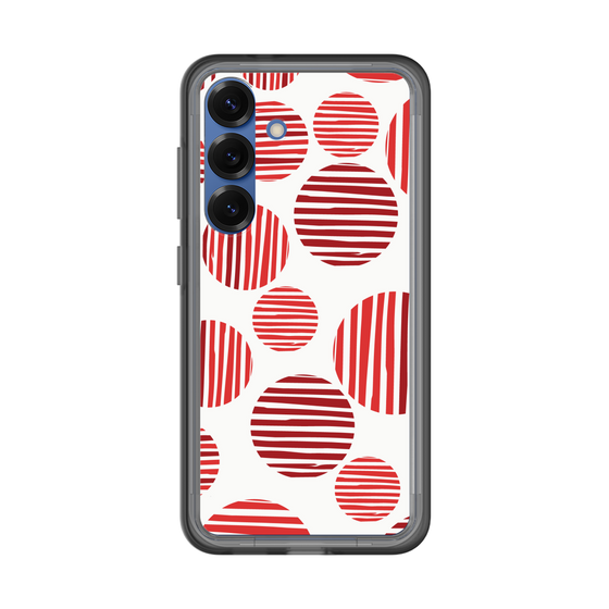 スリムプロテクションプレミアムケース［ Nordic Dot - Red ］