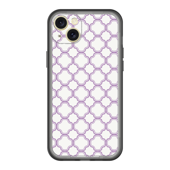 スリムプロテクションプレミアムケース［ Moroccan3 - Purple ］
