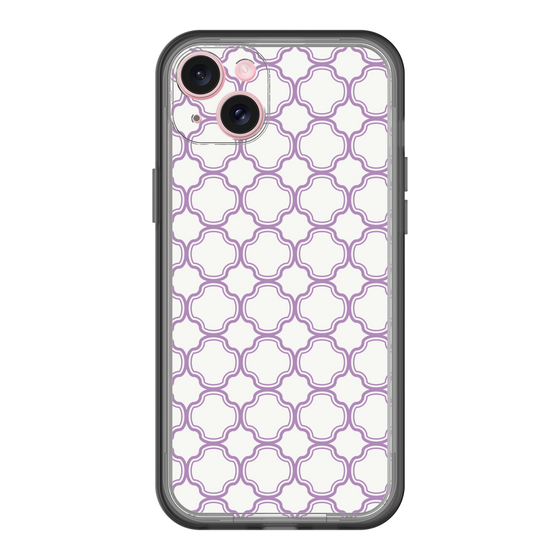 スリムプロテクションプレミアムケース［ Moroccan3 - Purple ］