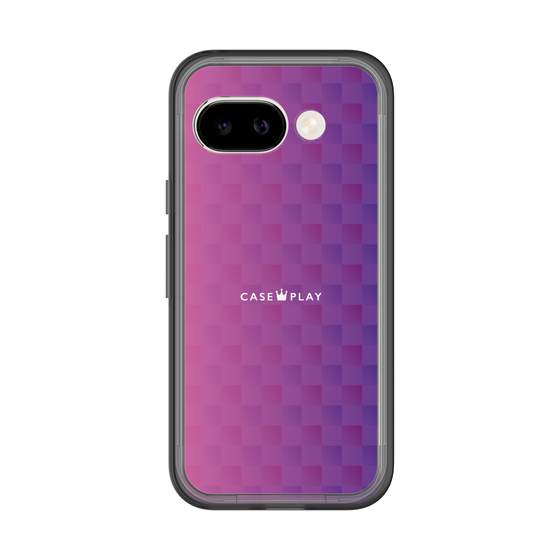 スリムプロテクションプレミアムケース［ CASEPLAY Check - Purple ］