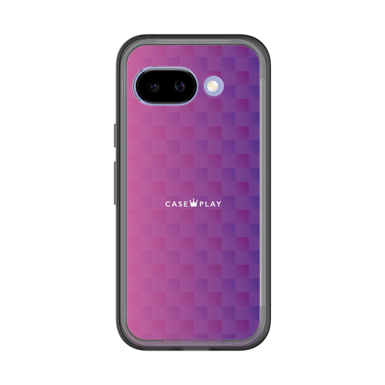 スリムプロテクションプレミアムケース［ CASEPLAY Check - Purple ］