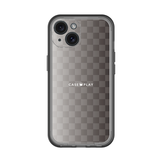 スリムプロテクションプレミアムケース［ CASEPLAY Check - Black ］