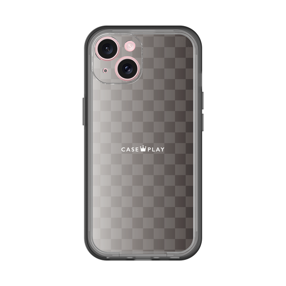 スリムプロテクションプレミアムケース［ CASEPLAY Check - Black ］