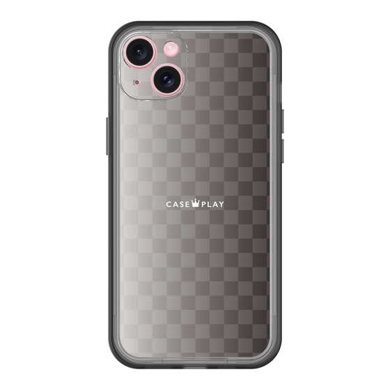 スリムプロテクションプレミアムケース［ CASEPLAY Check - Black ］