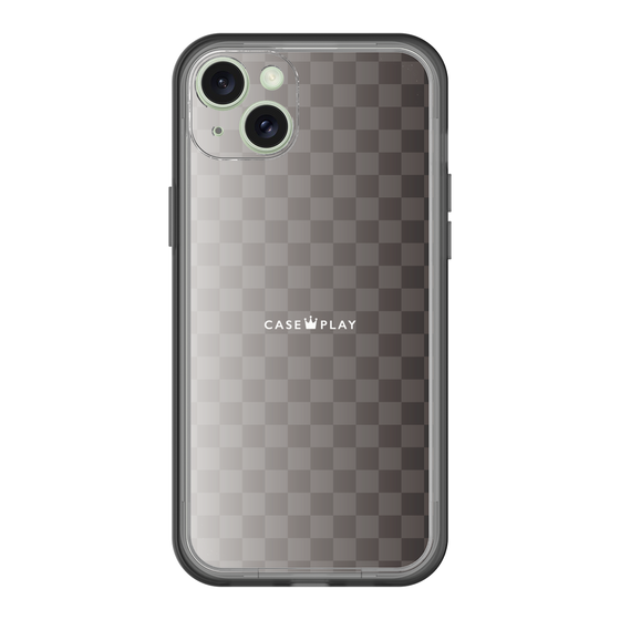 スリムプロテクションプレミアムケース［ CASEPLAY Check - Black ］