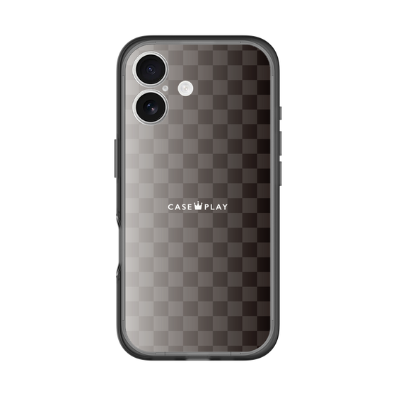 スリムプロテクションプレミアムケース［ CASEPLAY Check - Black ］