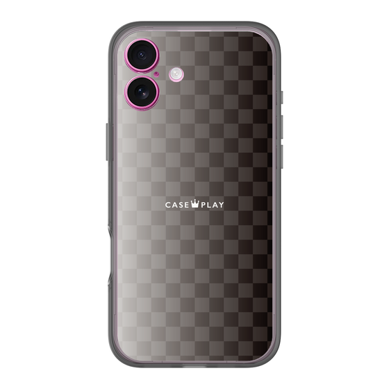 スリムプロテクションプレミアムケース［ CASEPLAY Check - Black ］