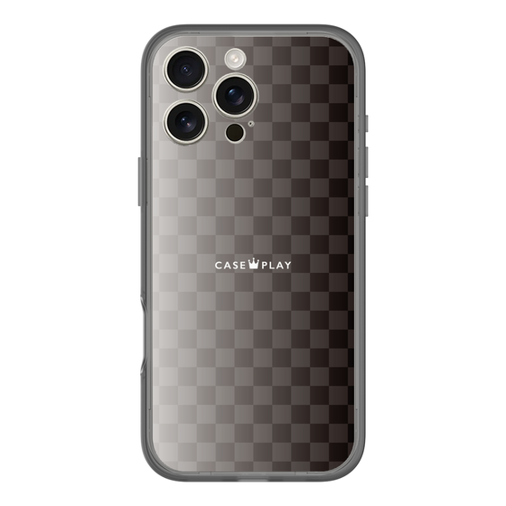 スリムプロテクションプレミアムケース［ CASEPLAY Check - Black ］