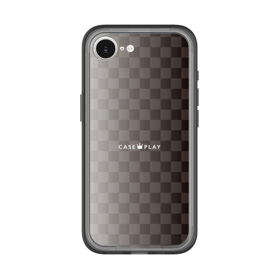 スリムプロテクションプレミアムケース［ CASEPLAY Check - Black ］