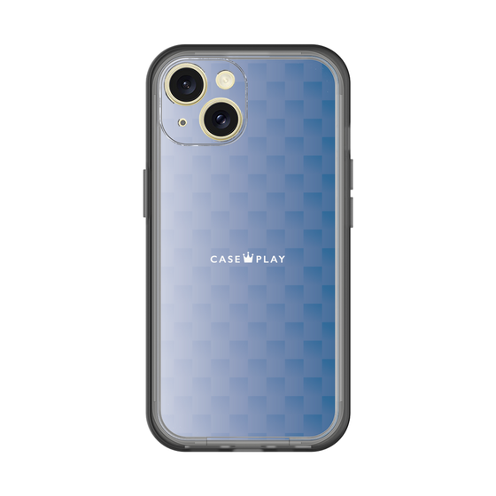 スリムプロテクションプレミアムケース［ CASEPLAY Check - Blue ］