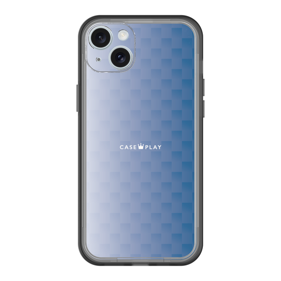スリムプロテクションプレミアムケース［ CASEPLAY Check - Blue ］
