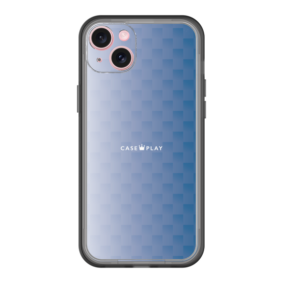 スリムプロテクションプレミアムケース［ CASEPLAY Check - Blue ］