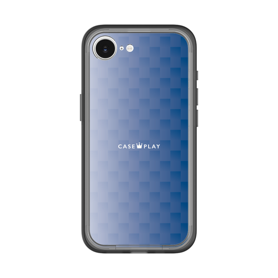スリムプロテクションプレミアムケース［ CASEPLAY Check - Blue ］