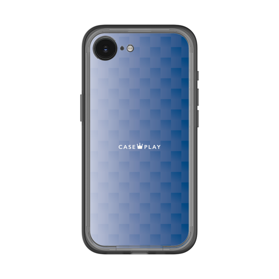 スリムプロテクションプレミアムケース［ CASEPLAY Check - Blue ］