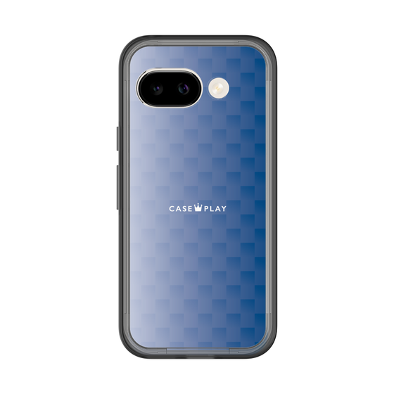 スリムプロテクションプレミアムケース［ CASEPLAY Check - Blue ］