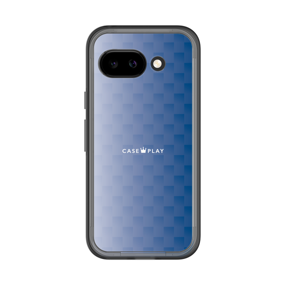 スリムプロテクションプレミアムケース［ CASEPLAY Check - Blue ］