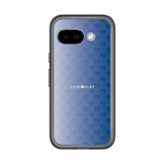 スリムプロテクションプレミアムケース［ CASEPLAY Check - Blue ］