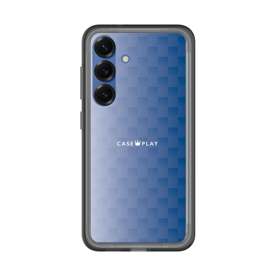 スリムプロテクションプレミアムケース［ CASEPLAY Check - Blue ］