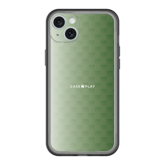 スリムプロテクションプレミアムケース［ CASEPLAY Check - Green ］