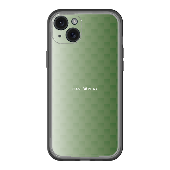 スリムプロテクションプレミアムケース［ CASEPLAY Check - Green ］