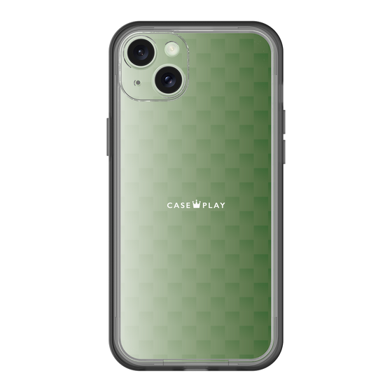 スリムプロテクションプレミアムケース［ CASEPLAY Check - Green ］