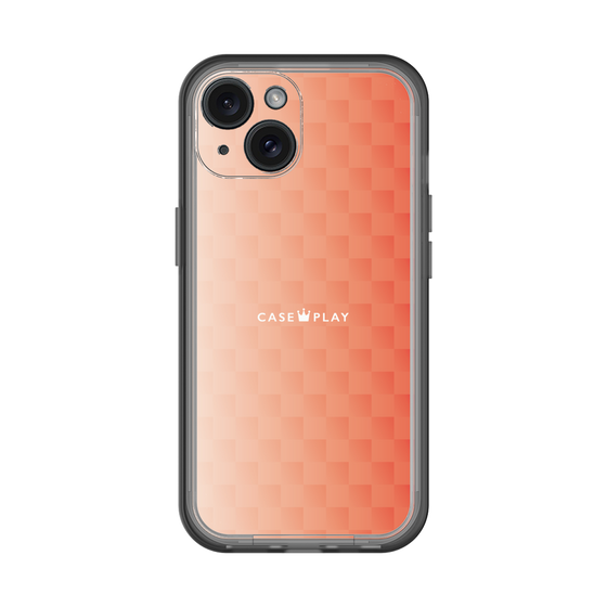 スリムプロテクションプレミアムケース［ CASEPLAY Check - Orange ］